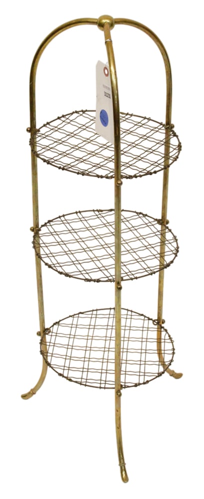 Antique French Baker's Brass Pie Stand (1 of 8)