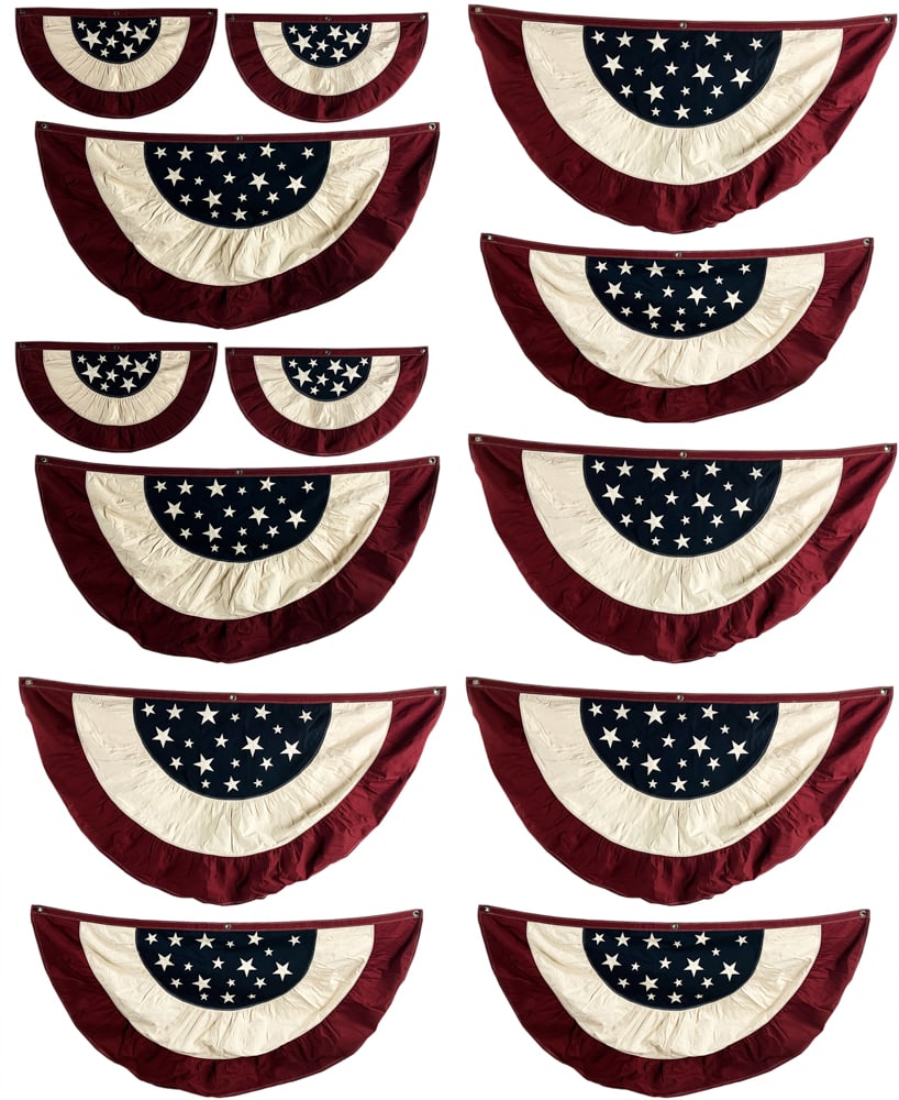 American Flag Bunting, Pleated Fan Flag (1 of 12)