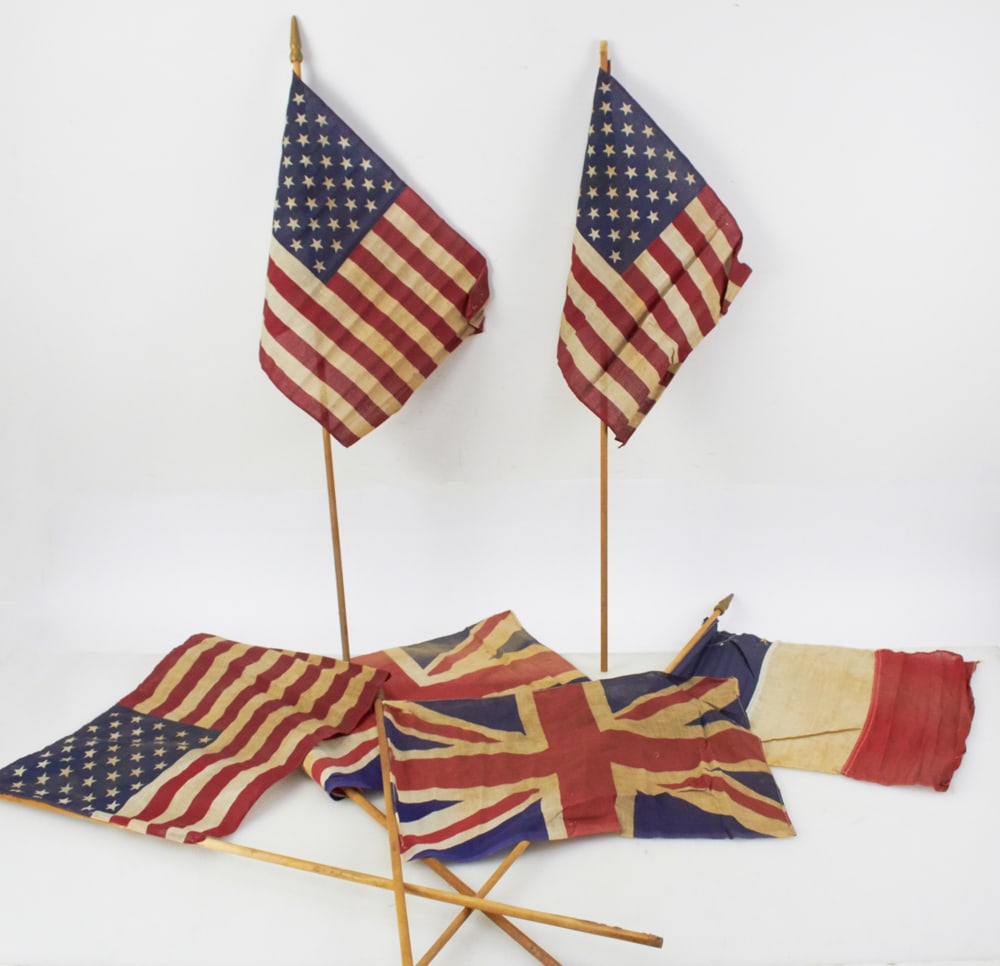 Old Flags: Old flags. Provenance: The Susie Hilfiger Collection.