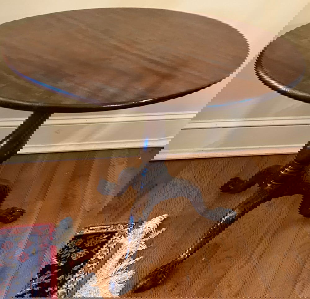 18thC Chippendale Ball-and-Claw Foot Tea Table (1 of 10)