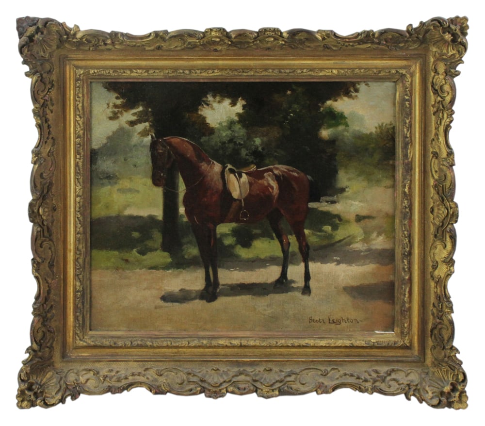 Scott Leighton, Race Horse, Oil on Canvas (1 of 7)