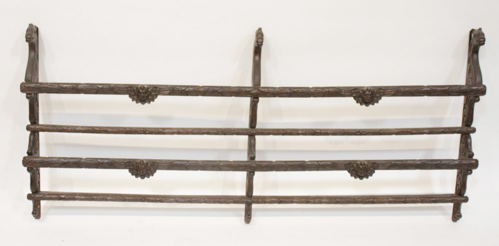 19thC Continental Carved Wall Rack (1 of 8)
