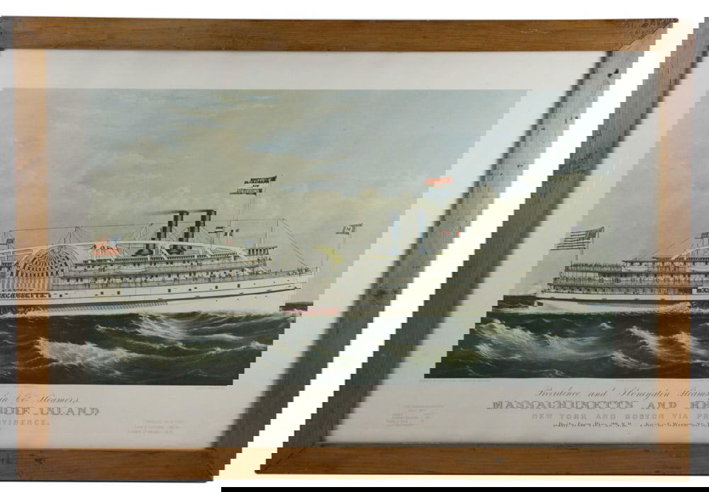 Currier and Ives, 20thC Print, Massachusetts and Rhode Island (1 of 9)