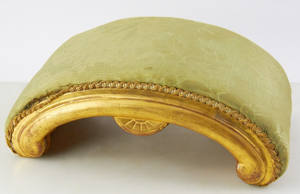 19thC French Regency Giltwood Upholstered Stool (1 of 6)