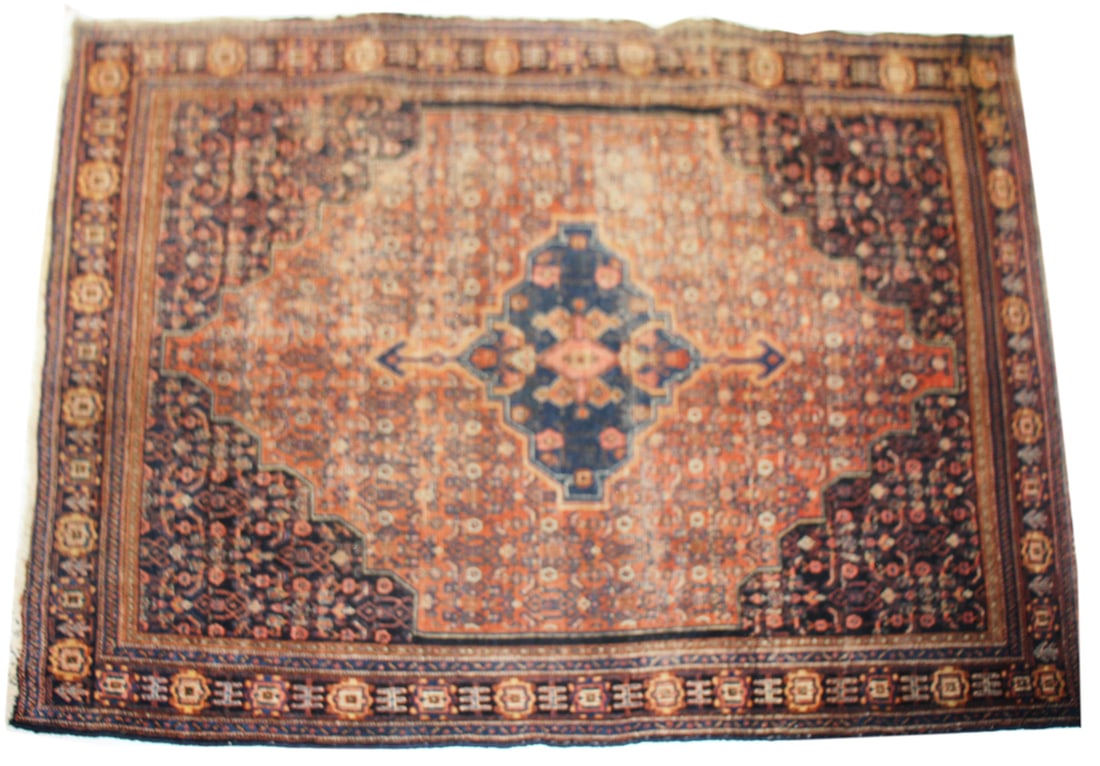 Senneh Rug, Circa 1920: Senneh rug, circa 1920, 4' x 6'. Provenance: Cambridge, Massachusetts collection.