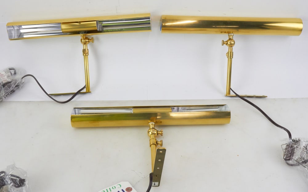 Three Brass Picture Lights (1 of 5)