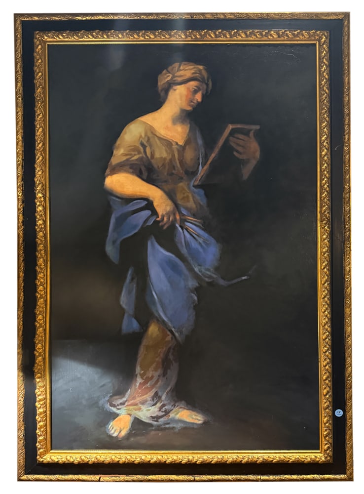 19THC CONTINENTAL SCHOOL SIBYL OIL ON CANVAS (1 of 2)