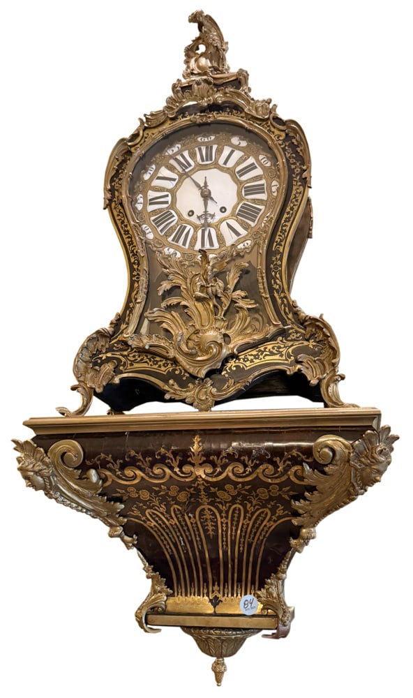 FRENCH REGENCE BOULLE MARQUETRY BRACKET CLOCK (1 of 13)