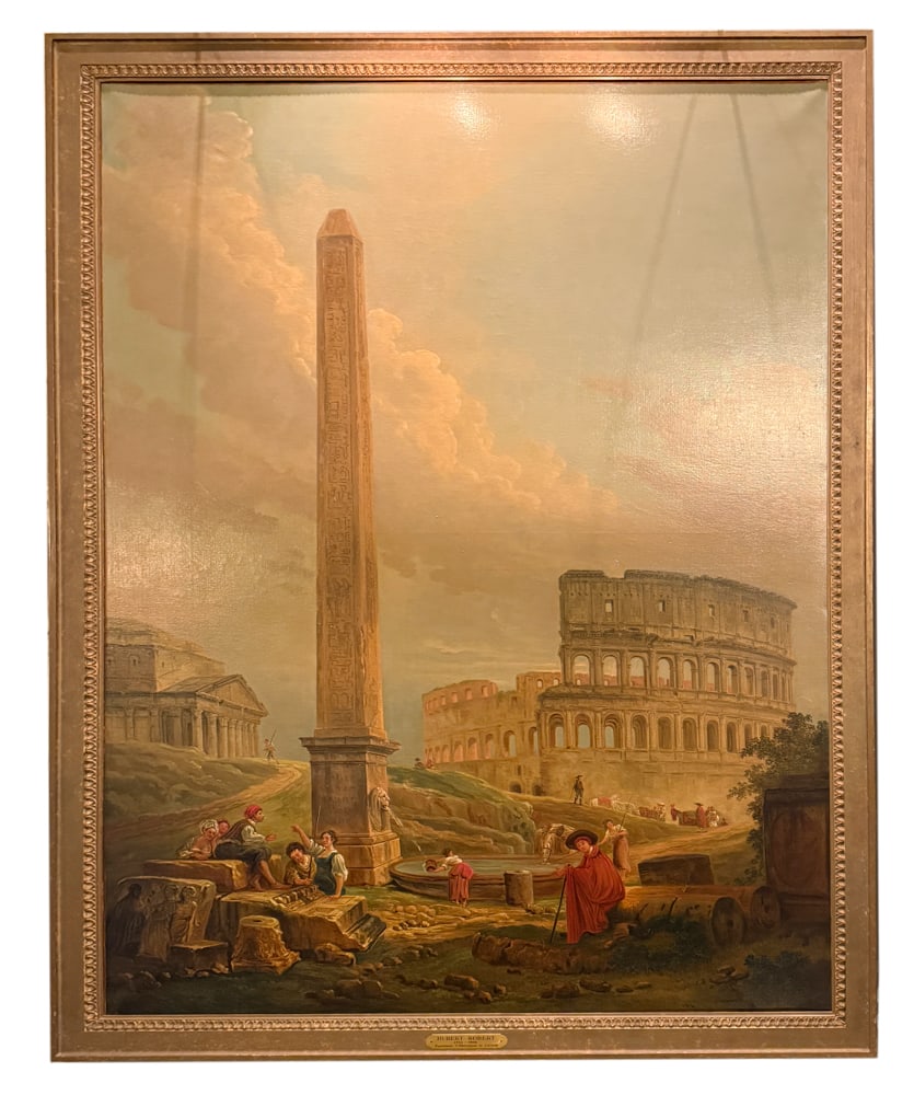 CIRCLE OF HUBERT ROBERT, PANTHEON, OIL ON CANVAS (1 of 5)