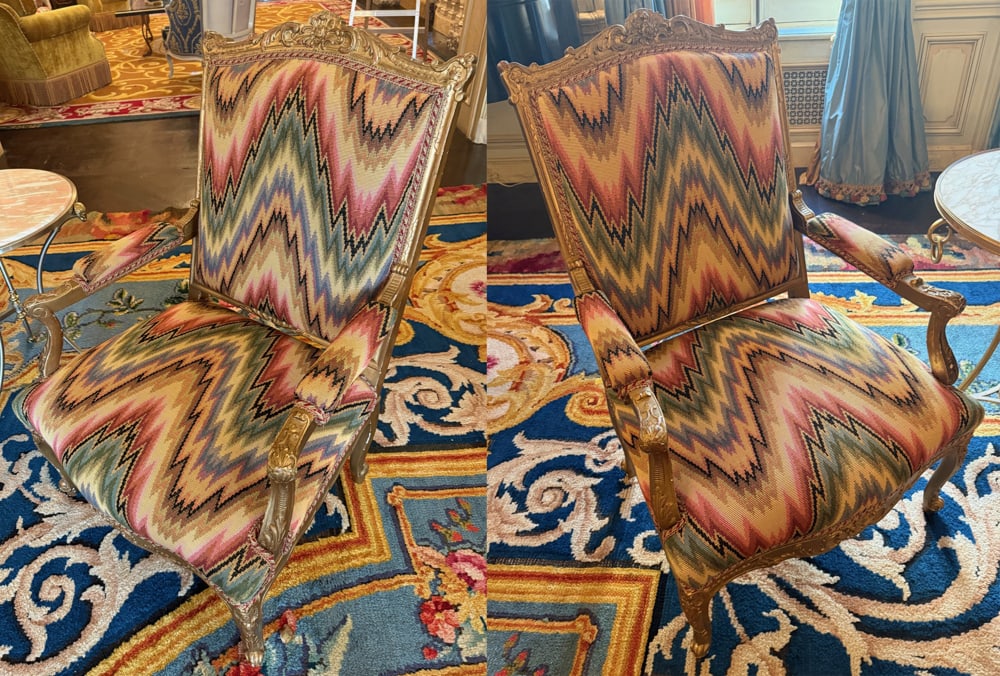 PAIR OF FRENCH REGENCE STYLE GILTWOOD FAUTEUILS (1 of 4)