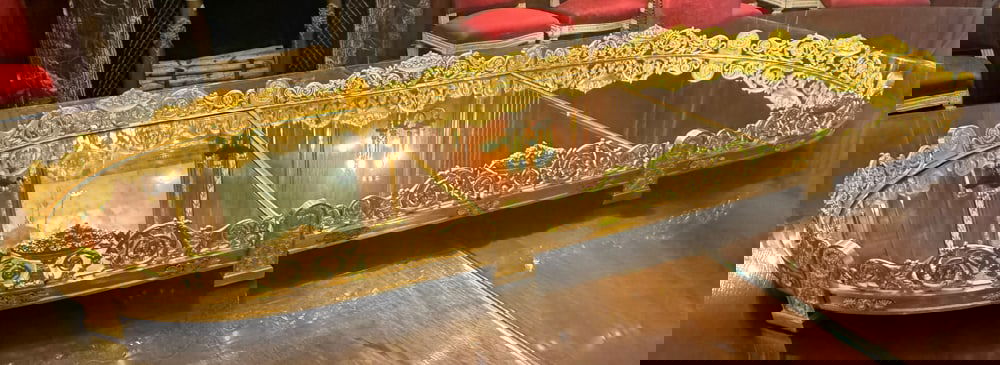 ELABORATE FRENCH NAPOLEONIC SUR-TOUT MIRROR FOR DINING TABLE (1 of 18)