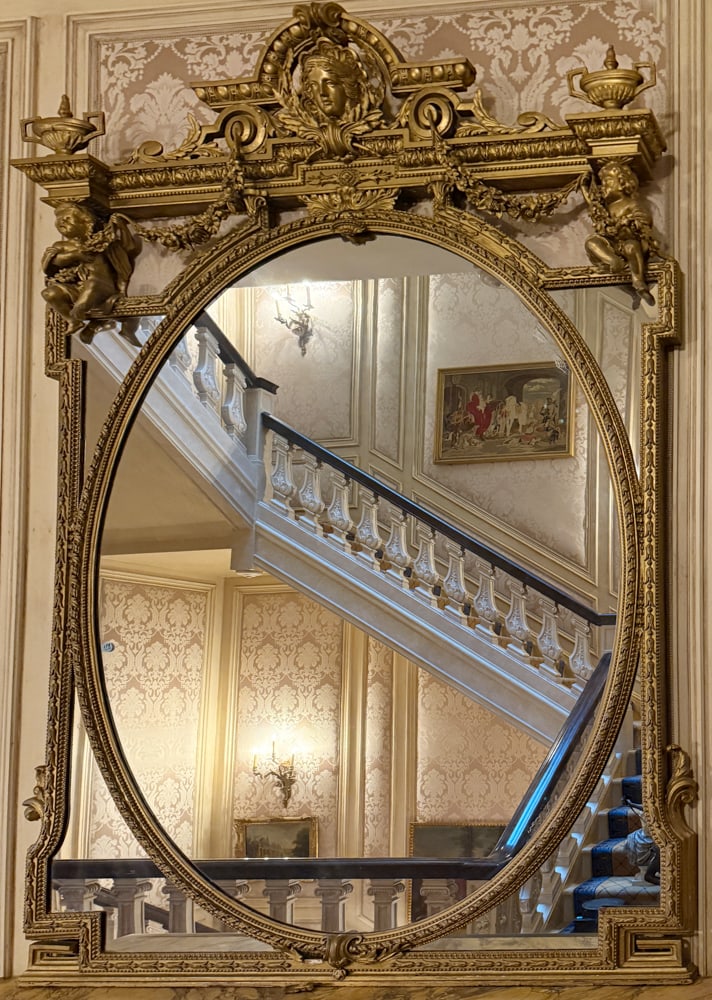 FRENCH REGENCE STYLE GILTWOOD MIRROR (1 of 3)