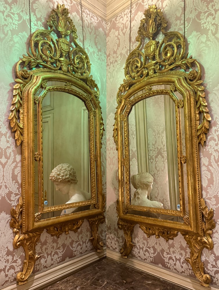 PAIR OF ELABORATE NORTHERN ITALIAN OVERMANTEL MIRRORS (1 of 4)