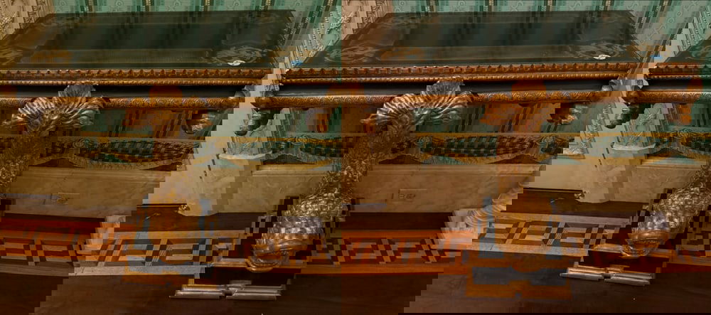 PAIR OF ITALIAN EBONIZED AND PARCEL-GILT CONSOLES (1 of 6)