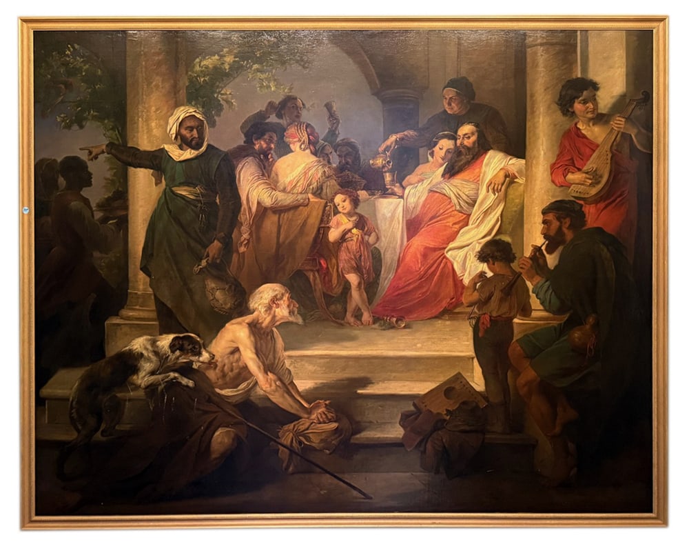 H. D'OBYOFEHOFSKY, THE KING AT A FEAST, OIL ON CANVAS (1 of 7)