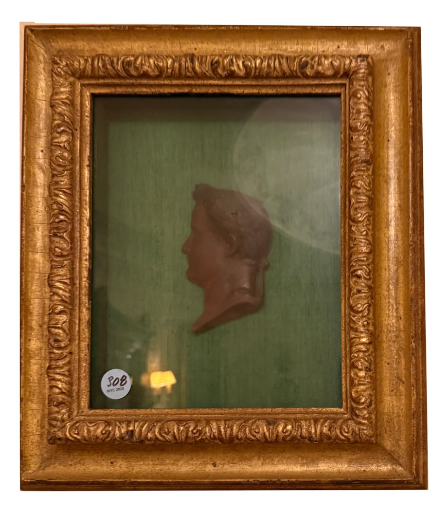 NAPOLEON WAX PROFILE, FRAMED AND MOUNTED (1 of 2)