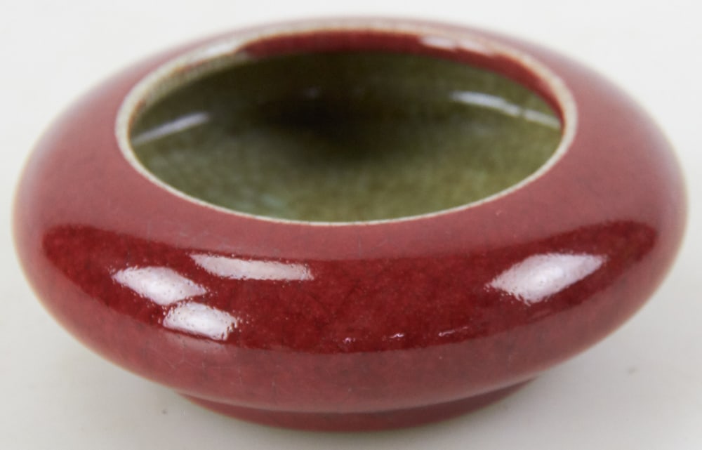 Chinese Ox-Blood Brush Washer: Chinese ox-blood brush washer, 4 1/2". Provenance: Piscataway, New Jersey collection.
