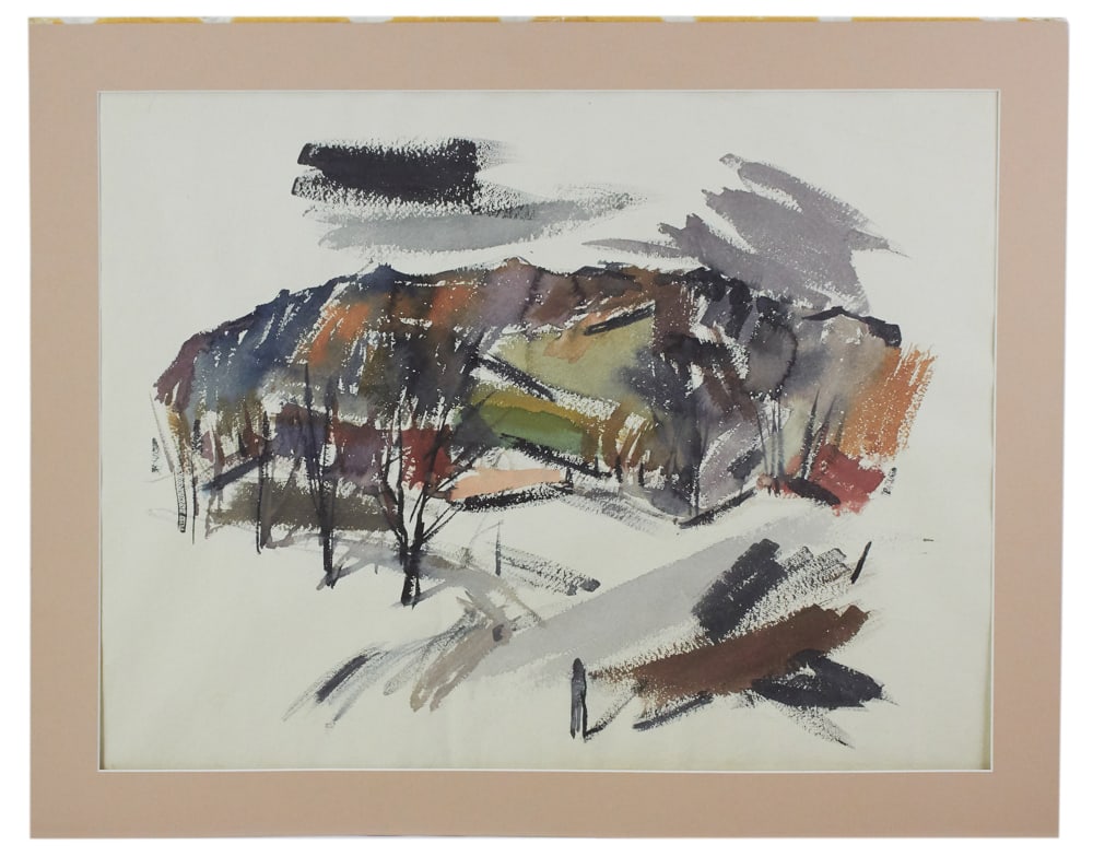 John Marin, Landscape, Watercolor: John Marin, landscape, watercolor, unsigned, 22" x 30". Provenance: Hollywood, Florida collection.