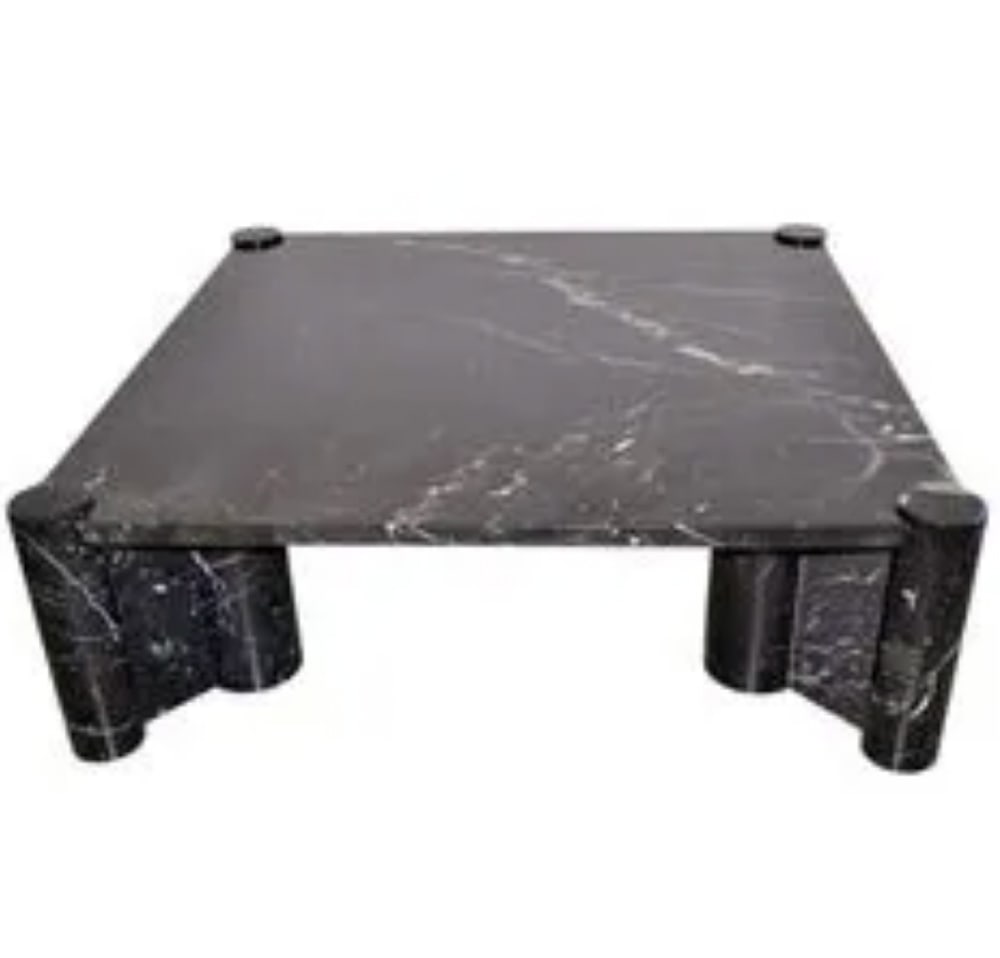 Gae Aulenti Knoll Marble Table: Gae Aulenti Knoll marble table. Provenance: Santa Barbara, California collection. PLEASE NOTE: On KaminskiLIVE, lots valued at over $3,000 are designated as Premier Lots in the auction descriptions. B