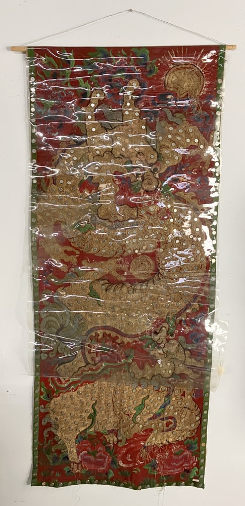 Beijing Opera Textile: Beijing Opera textile, 100-120 years old. Provenance: The Collection of Zhang Dinghuang of Atlanta, Georgia. Zhang Dinghuang ??? (1895-1986), also known as Chang Feng-chu ???” was a Chinese-Amer