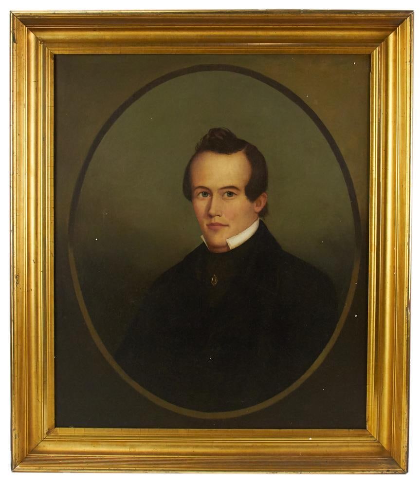 Attributed to Horace Bundy, Portrait of Gentleman, Oil on Canvas (1 of 9)
