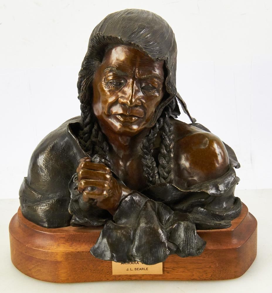 J. L. Searle, Bronze of Native American "Arikara Grief" (1 of 11)