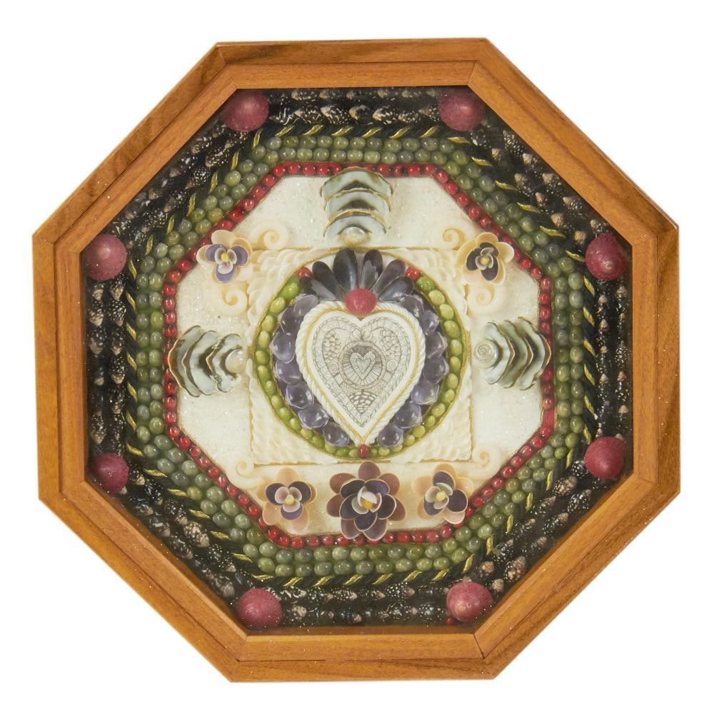 Sailor's Valentine: Sailor's Valentine, signed and dated 2007 verso, 11 1/4" diameter. Good condition. Provenance: Estate of Dalia Zikas, Melrose, Massachusetts.