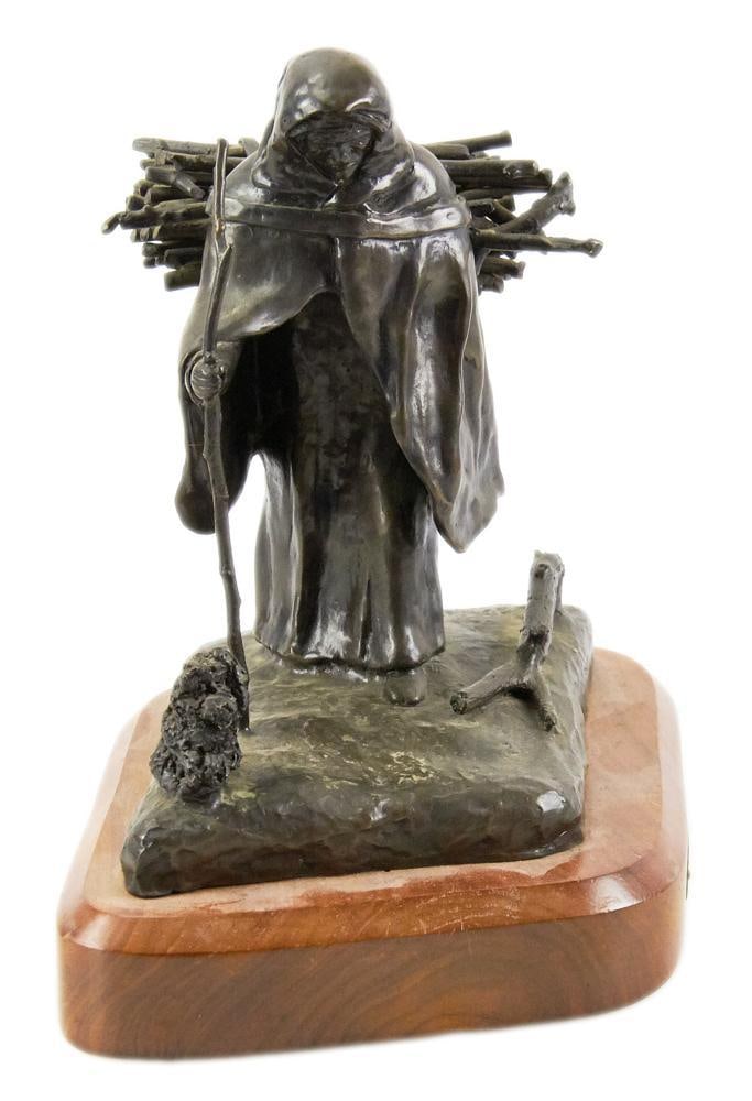 Archie Castleberry, Bronze Sculpture, "Apsaroke Winter" (1 of 14)