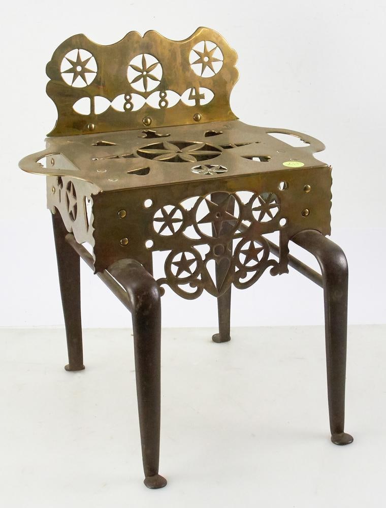 19thC Brass and Cast Iron Footman (1 of 8)