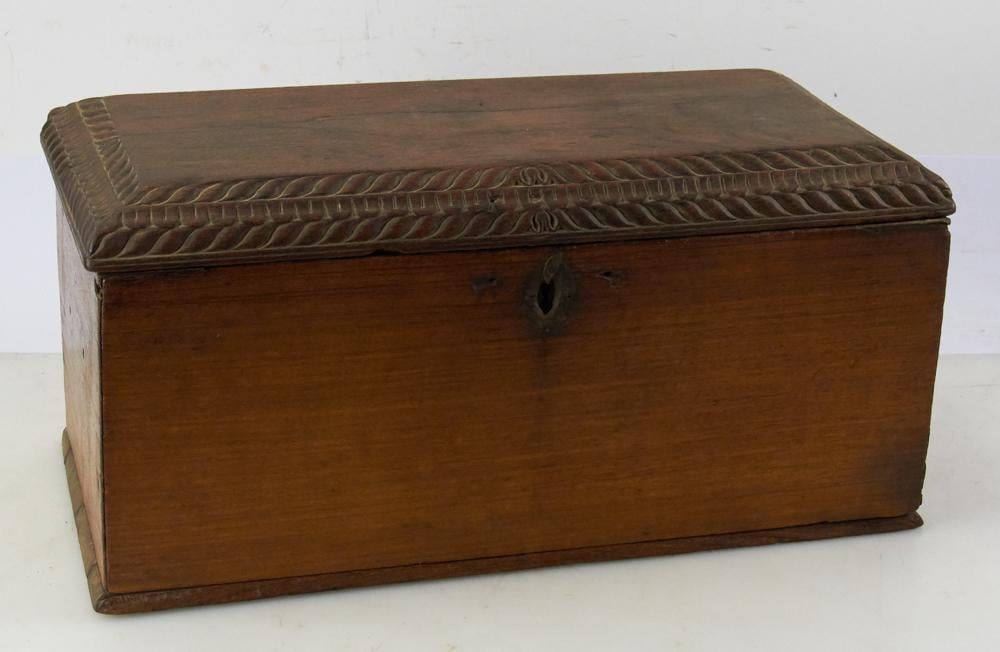 17thC Jacobean Mixed Wood Document/Bible Box (1 of 7)