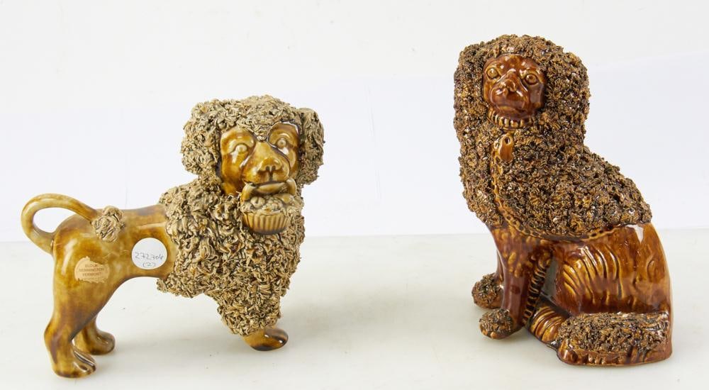 Bennington Pottery Style Dogs (1 of 13)