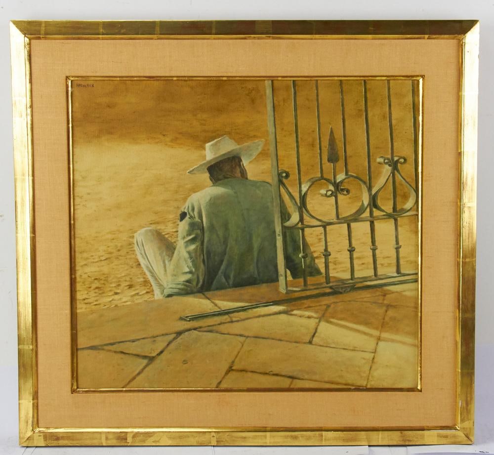 Harry McCormick, Seated Man, Oil on Canvas (1 of 1)