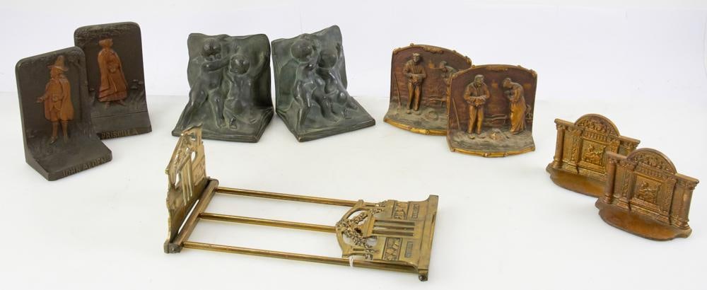 Pairs of Metal Bookends, Adjustable Bookstand (1 of 12)