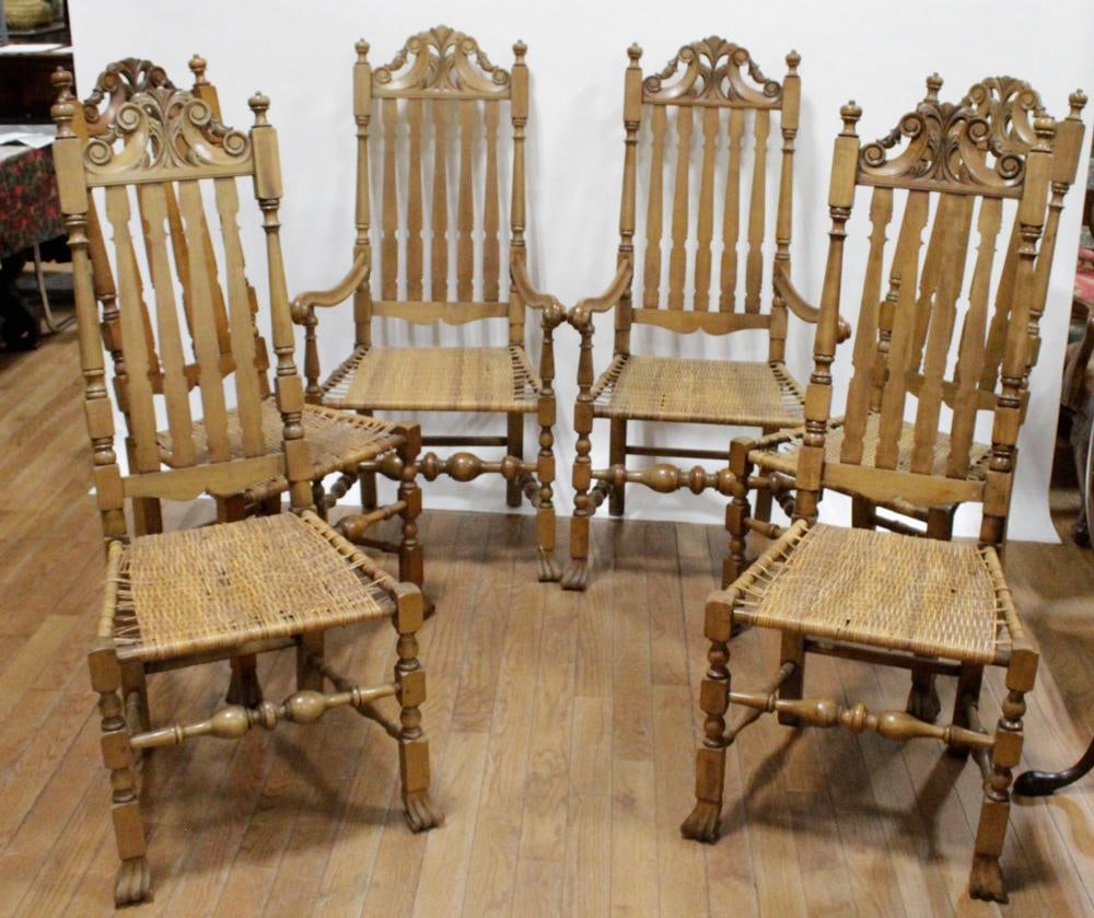 Set of Bannister-back Dining Chairs (1 of 8)