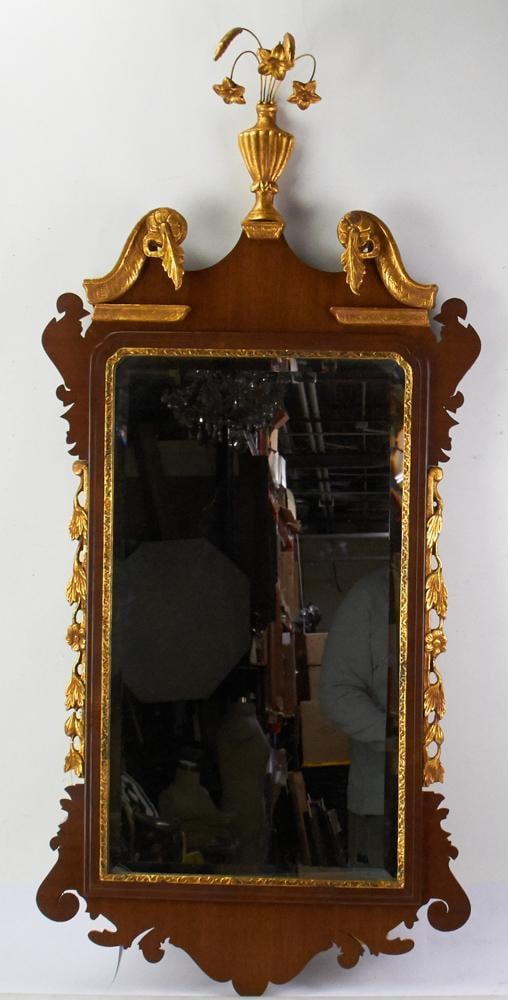Vintage Federal Chippendale-style Frame Mirror (1 of 8)