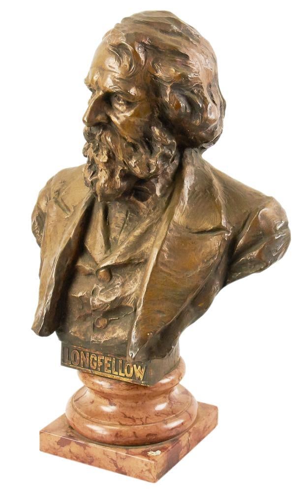 Bronze Sculpture of Longfellow, Hans Muller (1 of 13)