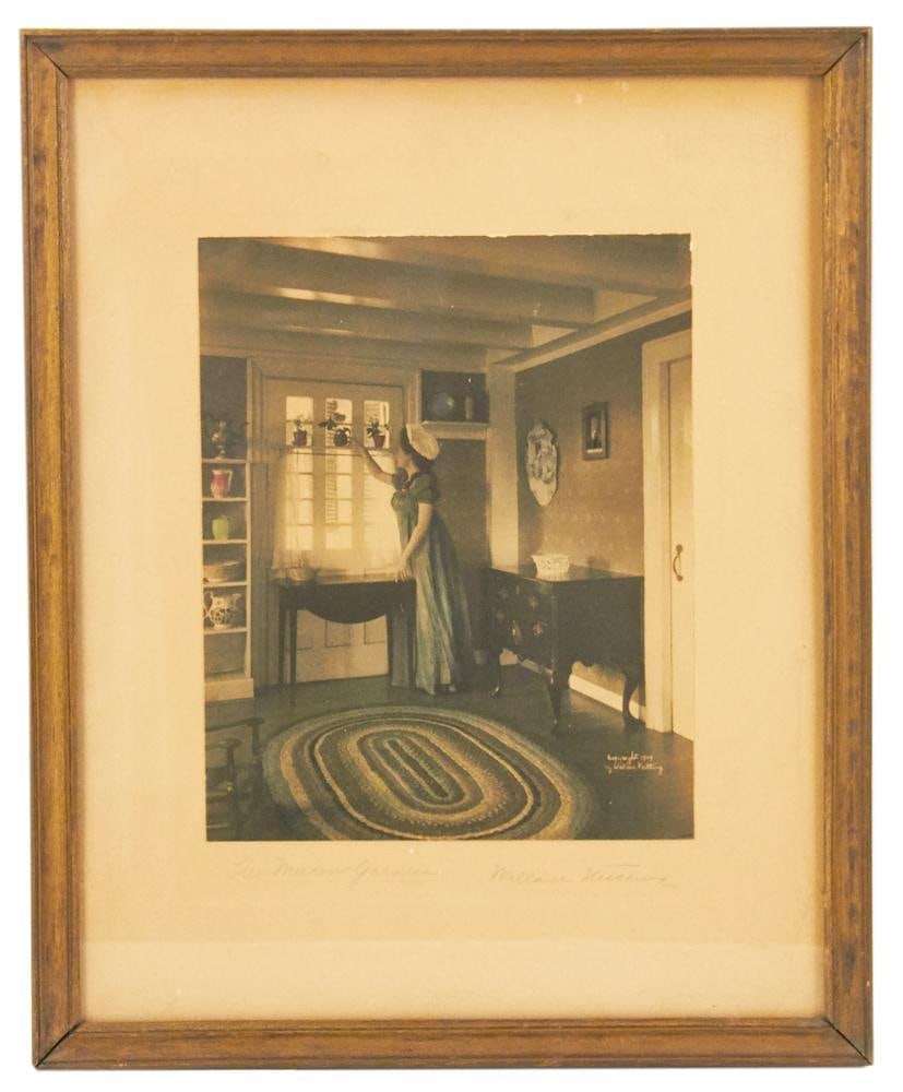 Wallace Nutting 1909 Print, The Window Garden (1 of 7)