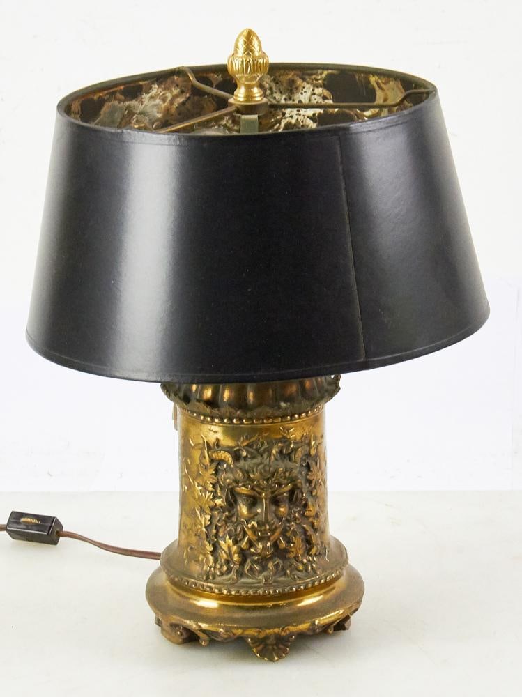 Brass Finish Lamp with Northwind Design (1 of 7)