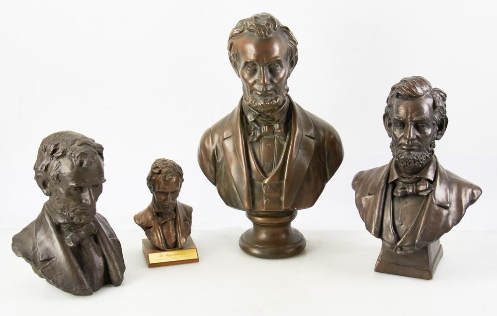 Abraham Lincoln Bronze Plaster Busts (1 of 10)