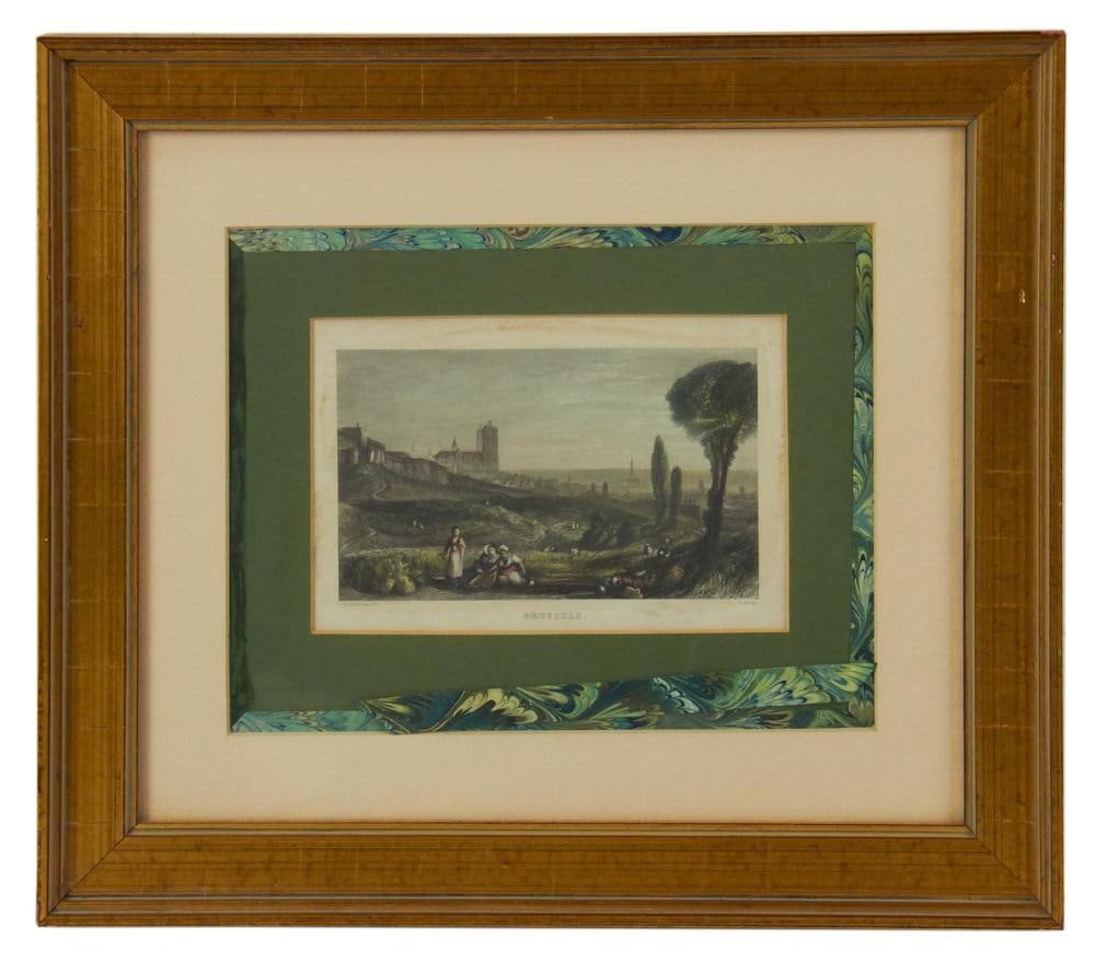 J.M.W. Turner, 19thC Hand-colored Etching, Brussels (1 of 7)