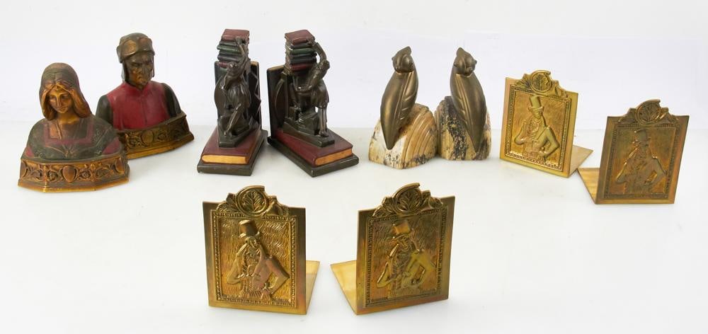 Pairs of Metal Bookends (1 of 12)