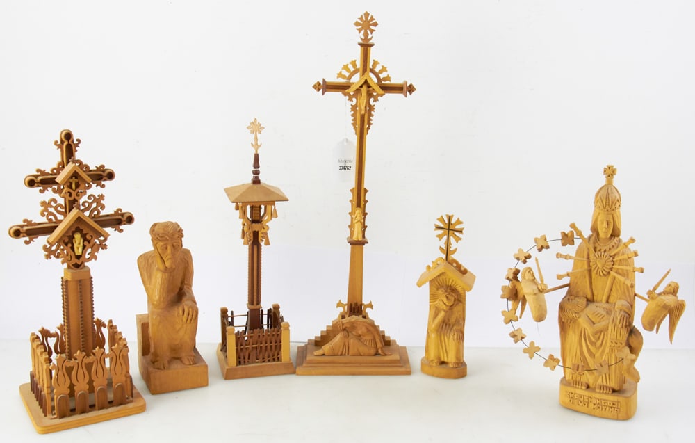 Group of Lithuanian Carved Folk Art Pieces (1 of 13)