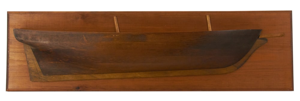 Vintage Carved Ship's Half Hull (1 of 6)