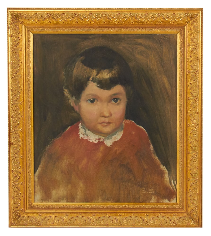 Sorenson, Denmark, Oil on Canvas: Sorenson (1885-1937), Denmark, oil on canvas, signed L/R, 16" x 13", framed 19" x 17". Provenance: Estate of Dalia Zikas, Melrose, Massachusetts.