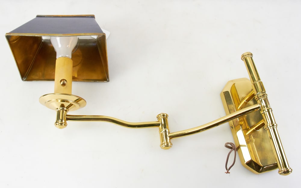 Chapman Brass Swinging Arm Wall Sconce (1 of 7)