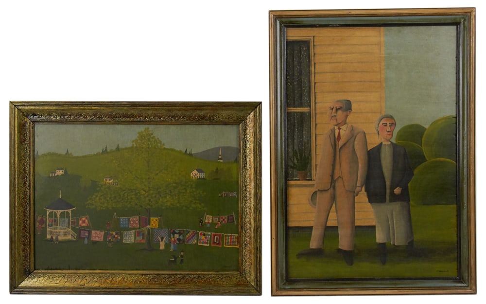 Tim Campbell, Ladies Guild Annual Quilt Sale, Oil on Board (1 of 14)