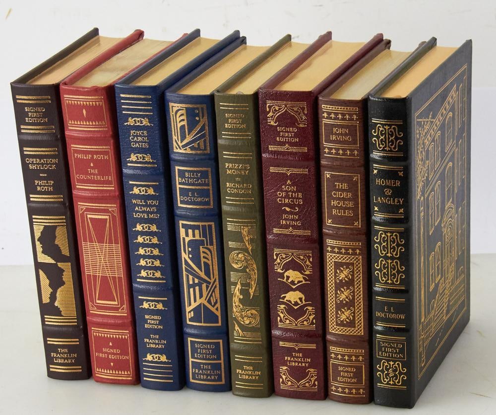Group of (8) 1st Edition Leather-bound Books (1 of 19)