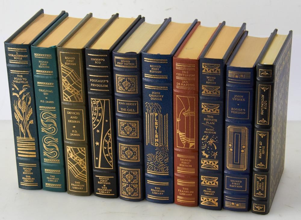 Group of (10) 1st Edition Leather-bound Books (1 of 20)