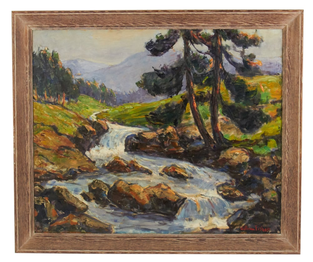 William Fisher, Brook / Stream, Oil on Canvas (1 of 8)