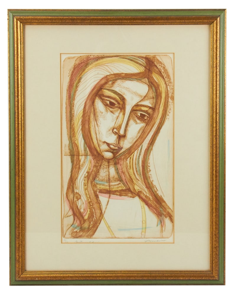 Irving Amen, Portrait of Madonna, Etching (1 of 10)